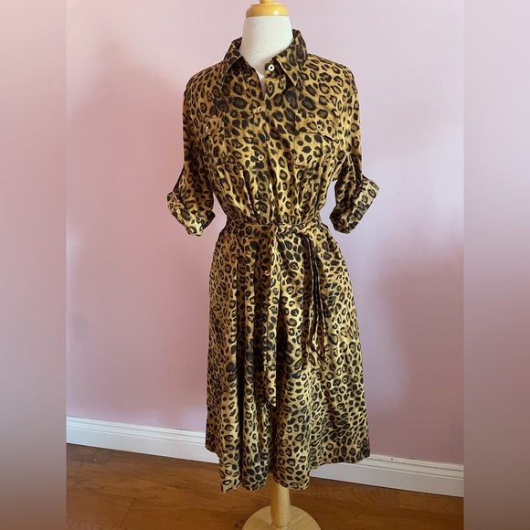 Jones New York Leopard Dress - Picture 1 of 12